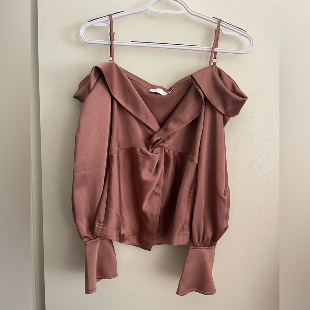 NWOT JONATHAN SIMKHAI Off Shoulder Top Size 4 - Picture 6 of 8